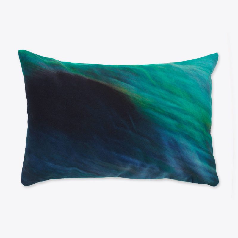 Coussin rectangle velours imprimé photo Exploration