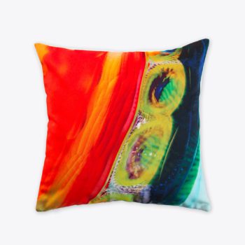 Coussin carré velours imprimé photo Murano