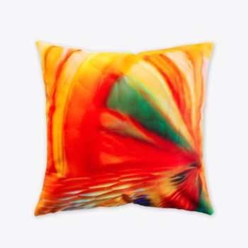 Coussin carré velours imprimé photo Murano