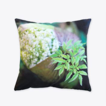 Coussin carré velours imprimé photo Nature